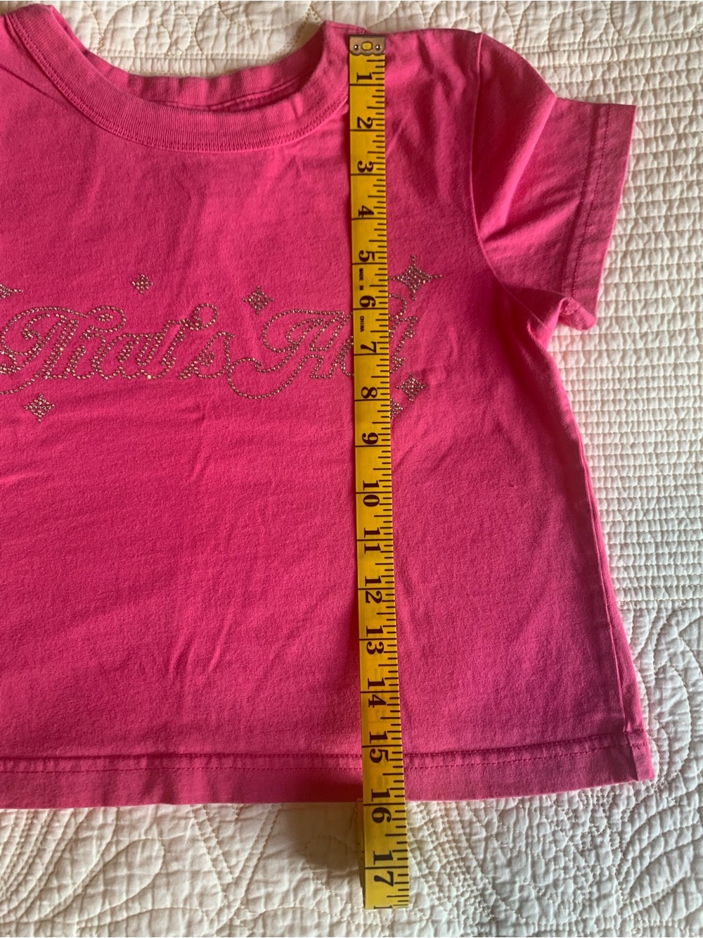 Paris Hilton "That's Hot" Rhinestone Pink Crop T-Shirt - Picture 5 of 6